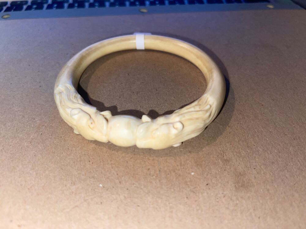Art nouveau Ivory Panther Bracelet - Art Deco